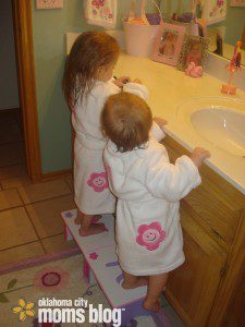 “Mommy will just re-brush them for us anyway”
