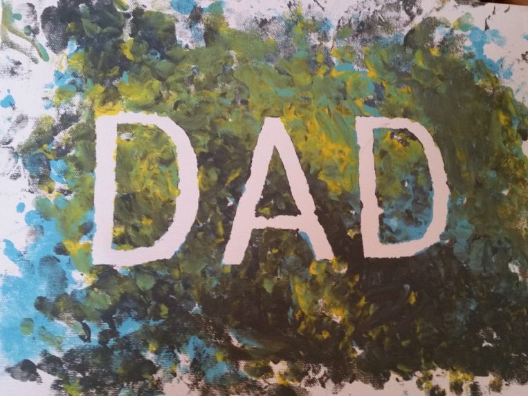 painted dad canvas